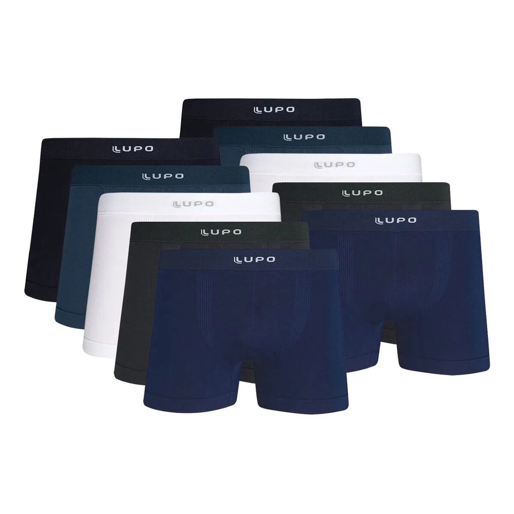 Kit C/10 Cuecas Lupo Boxer Micromodal 661 Original