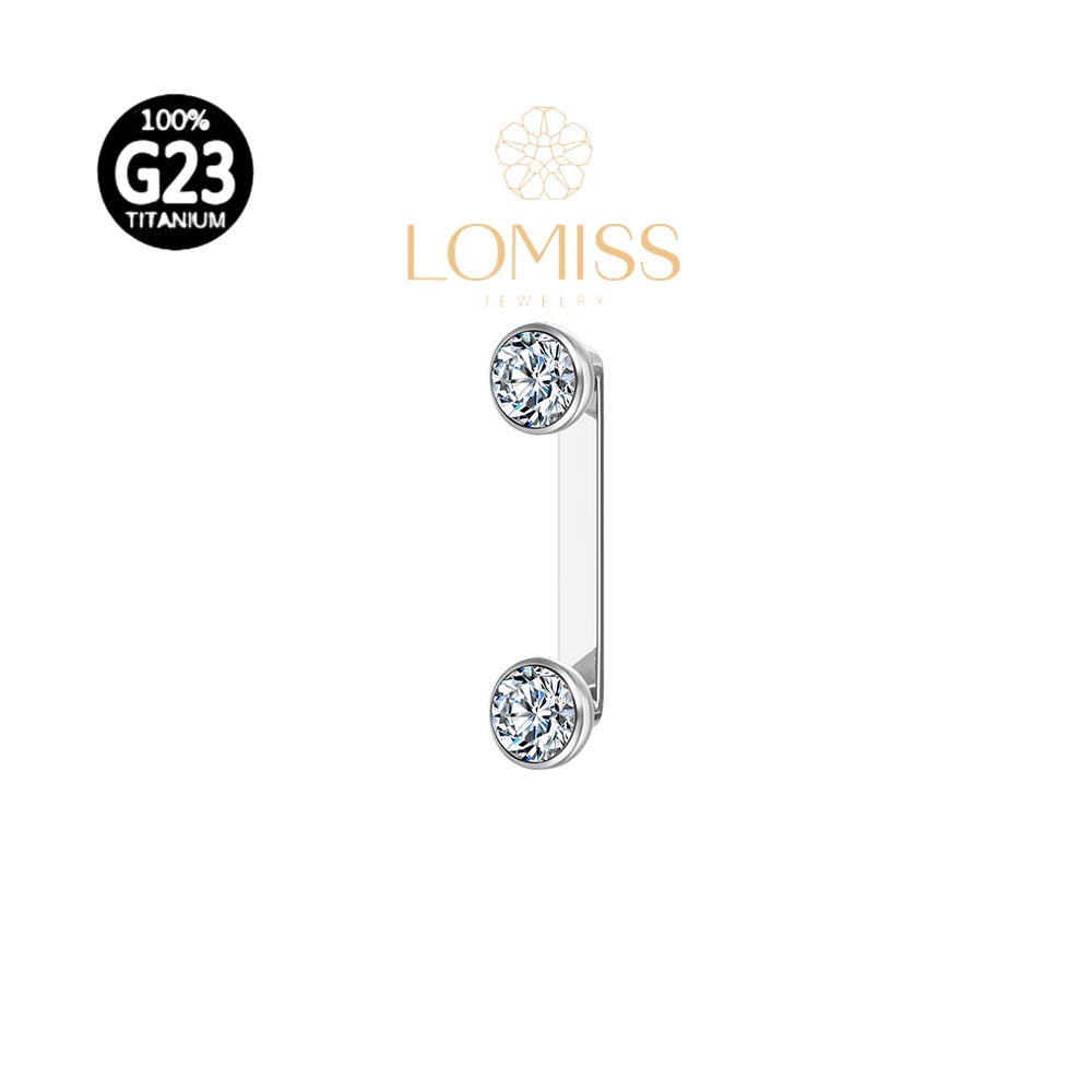 Piercing Surface Titânio G23 Zircônia《Lomiss  piercing》 - Fashion Accessories