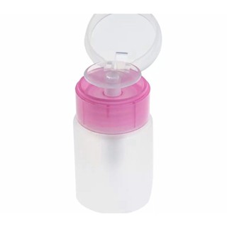 Porta Acetona Com Valvula Trava 60 ml Rosa Manicure Salão / TINTINNAILCENTER