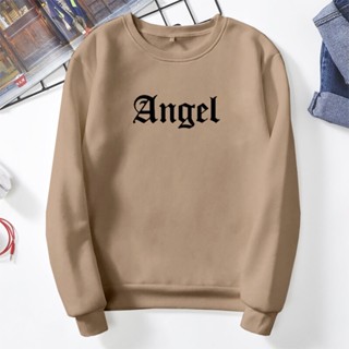 Moletom Feminino Angel tumblr Casaco Gola Careca