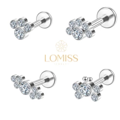 Piercing Helix Tragus Conch Boca-Medusa Labret Aço Cirúrgico Zircônias Lomiss piercing
