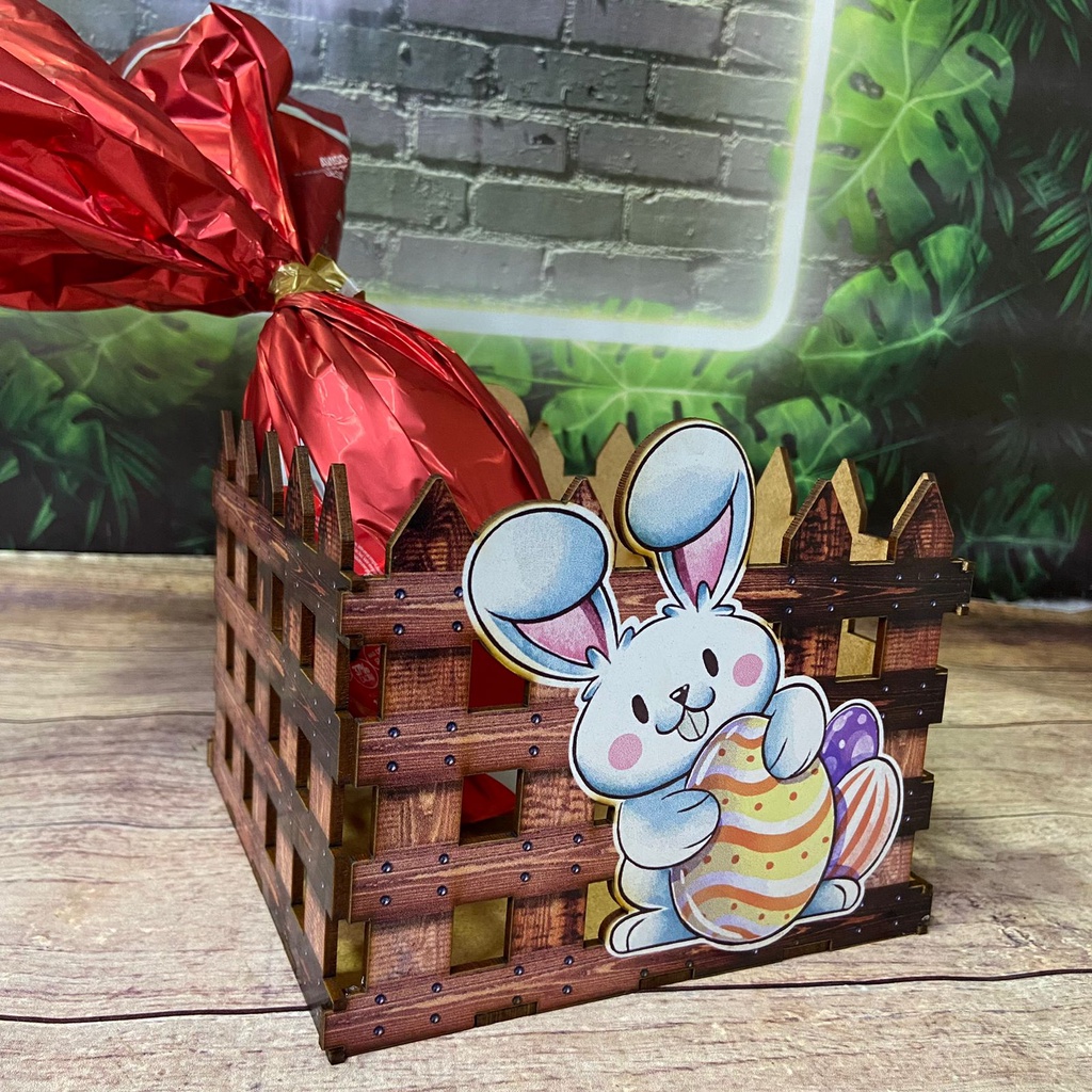 Caixinha Cesta de Páscoa para Bombons e Chocolate em Oferta na Shopee