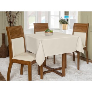 Toalha De Mesa Quadrada 1,45x1,45 Oxford de 4 Lugares Várias Cores Buffet