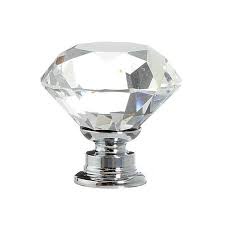 Puxador Diamante Cristal Design Móveis Porta Gaveta Armário Cristaleira Restauração Retro Vintage Decoração Promoção! Pronta Entrega