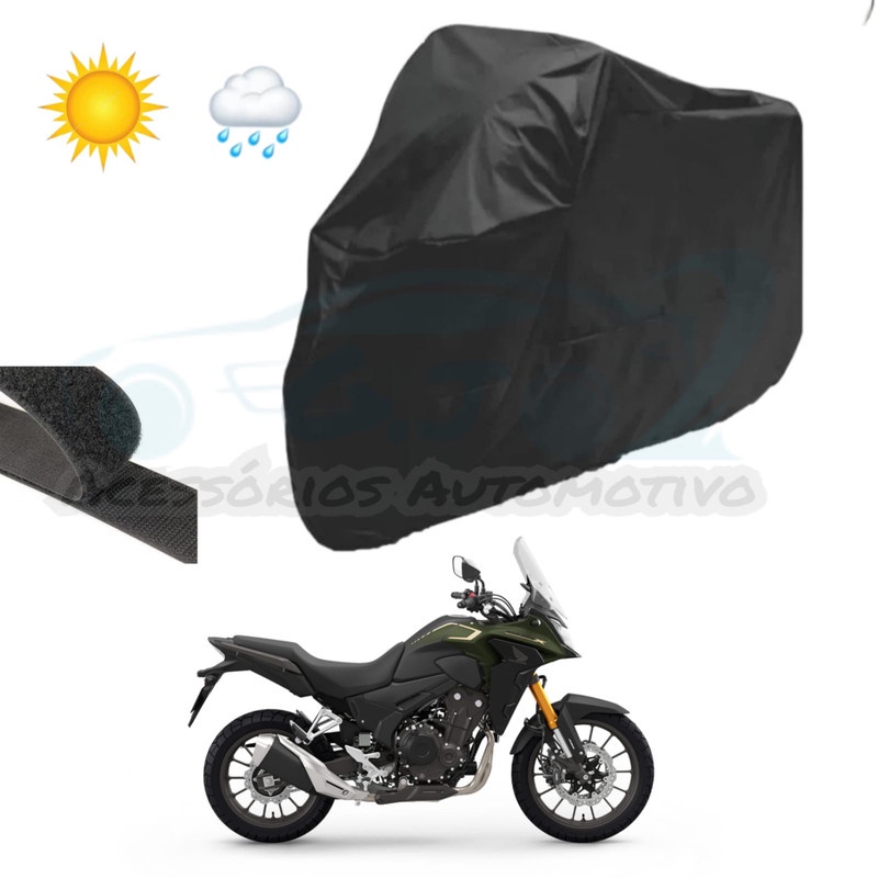 capa de cobrir moto 100% forrada e impermeável para todas HONDA/CB 500X em Oferta na Shopee