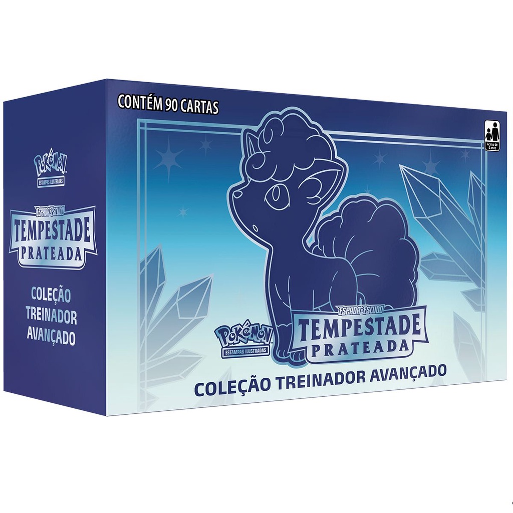 Pokemon Box Treinador Avançado Vulpix Tempestade Prateada Cartas Português