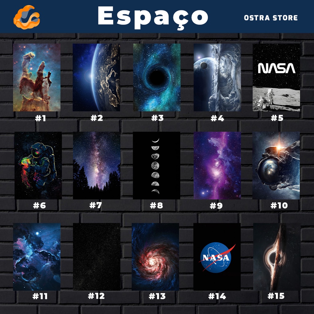 Espaço 01 a 15 - Placa MDF & Quadro com Moldura Galaxia galaxy astronauta nasa buraco negro estrelas em Oferta na Shopee