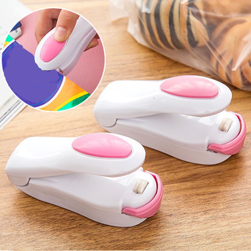 Mini Seladora Clipe Mini Selador De Plástico A Pilha Lacrar Embalagens Com Ima De Geladeira em Oferta na Shopee