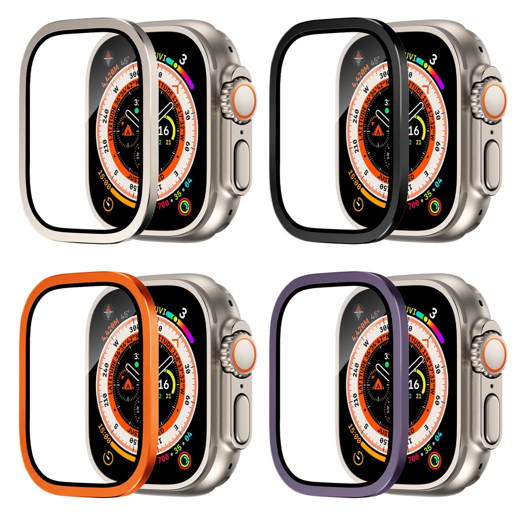 Película 3D Alumínio Apple Watch Ultra 49mm Proteção Total Anti Impacto Anti Risco Borda Metal