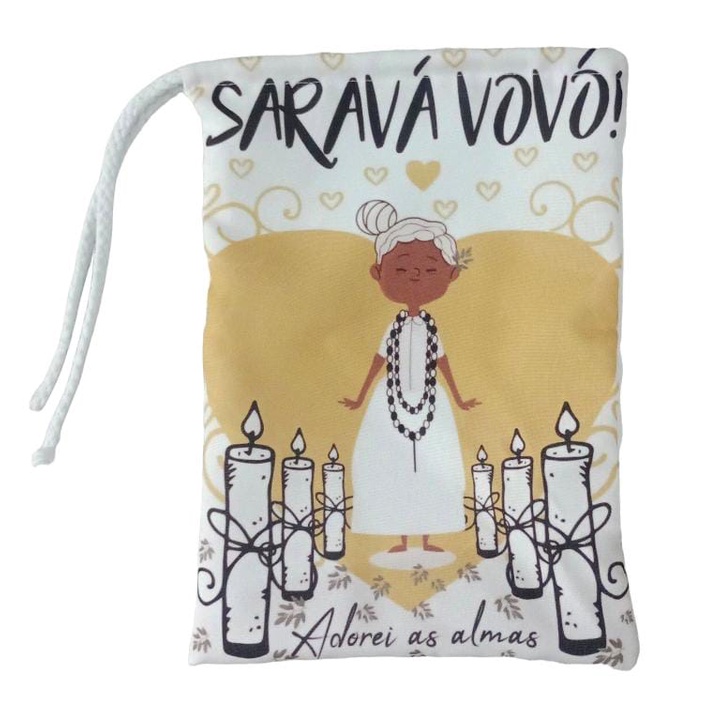 Saquinho de guias e fio preta velha umbanda candomblé em Oferta na Shopee