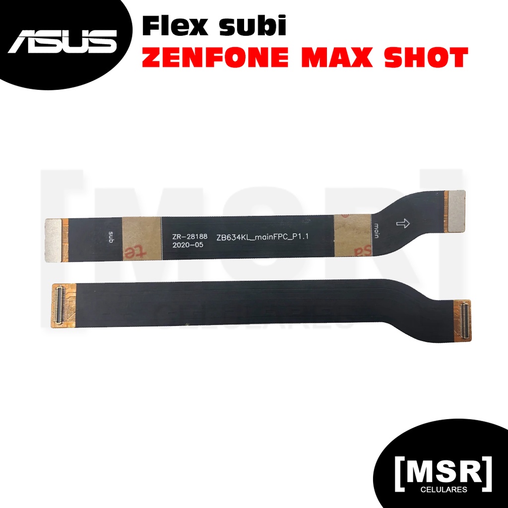 Flex subi de carga celular ASUS modelo ZENFONE MAX SHOT