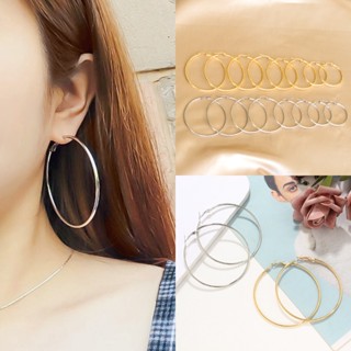 Cartelao com 12 Pares de Brincos de Argolas Dourado/Prata