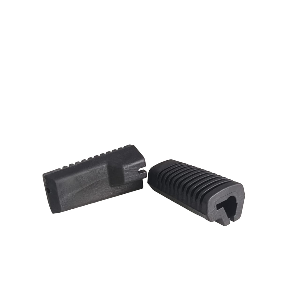 Par Borracha Estribo Pedal Apoio Factor 150/Fazer 150