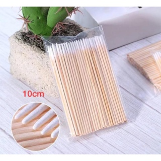 100 Palitos Com Algodão De Limpeza Alinhamento Henna Micropigmentação Unha Boca em Oferta na Shopee