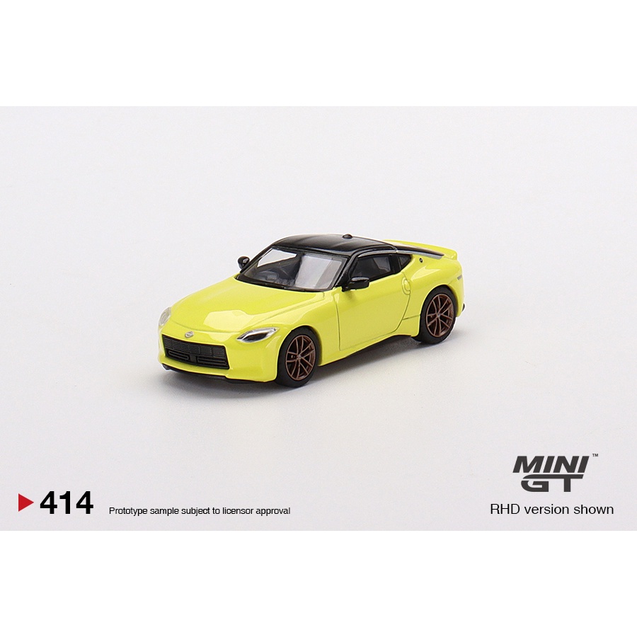 MINI GT MGT00414 414 Nissan Fairlady Z Proto Spec 2023 Ikazuchi Amarelo 1 : 64 Escala DIECAST Carro Modelo