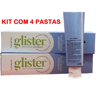 4 Creme Dental Grande 200gr cada Pasta de Dente Nova Linha Glister Amway