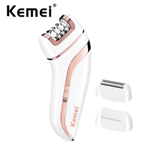 Depilador Kemei 3 In1 Elétrico De Depilação Facial De Biquíni Corpo Da Perna Do Axilas em Oferta na Shopee