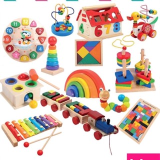 Novos Brinquedos Educacionais De Madeira Para Crianças Aprendizagem Precoce Blocos De Construção Montessori | mainan edukasi