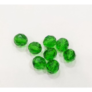 Cristal Tcheco 6mm/8mm/10mm esmeralda (10 peças)
