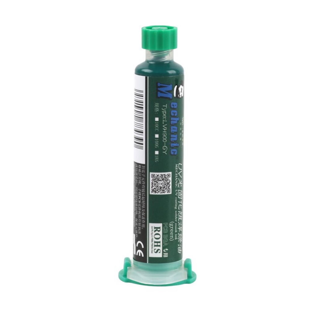 Tinta Uv Pcb Mascara Uv Mechanic Uvh900 10Cc Seringa Verde 00604 em Oferta na Shopee