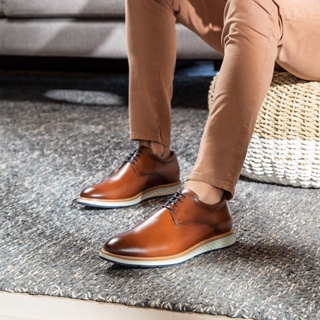 Oxford Masculino Casual Sport Fino em Couro Legítimo Moderno Estiloso Confortável Bigioni em Oferta na Shopee