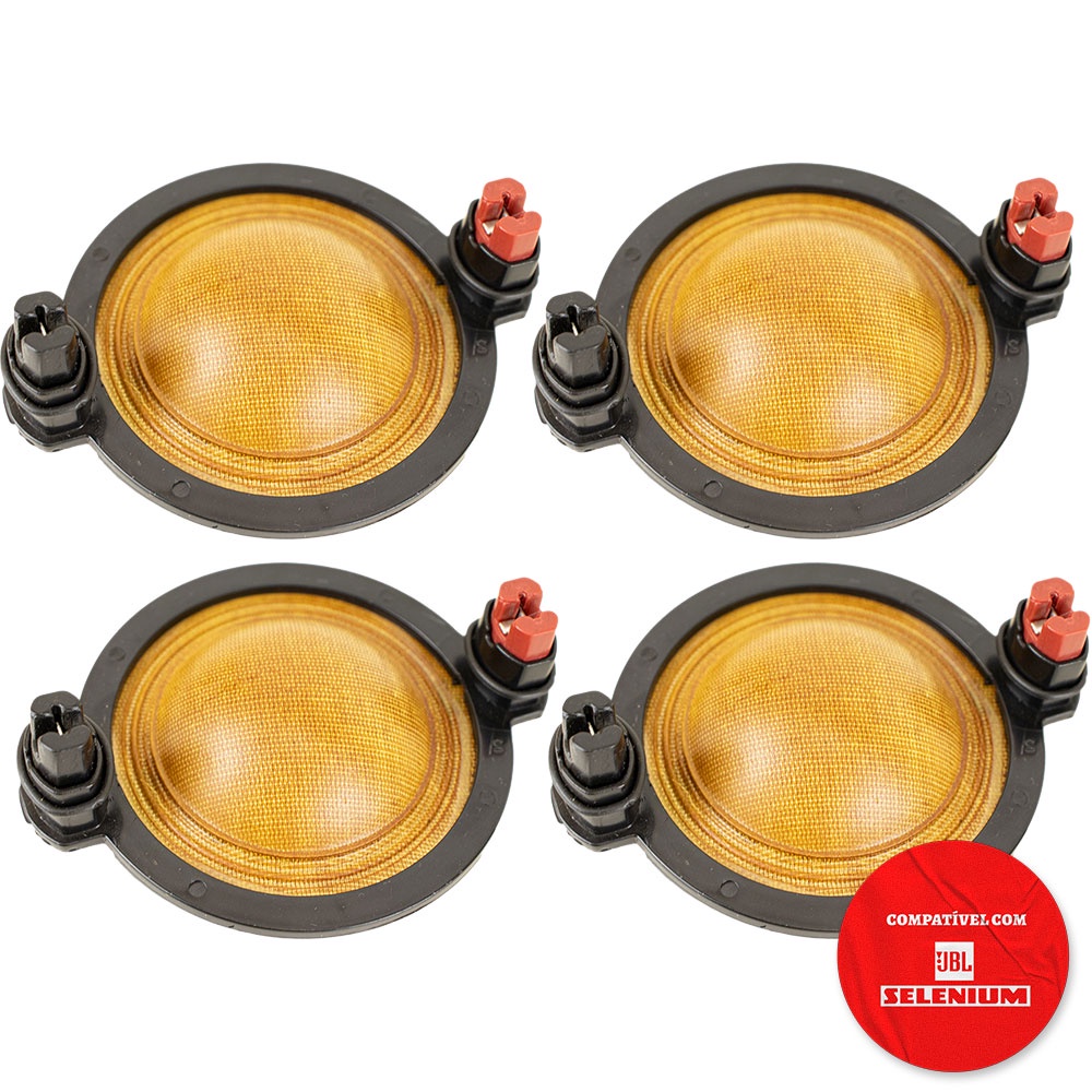 4x Reparo Driver Para Jbl Selenium D250x Corneta 8 Ohms 100w D-250x