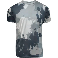 Camisa manga curta gola redonda UV50+ Plus Size (poliéster/elastano) camiseta para treinos elástica grande