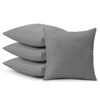 Kit 4 Almofadas Decorativas Cheias Lisas 0,40 x 0,40 Para Sofa