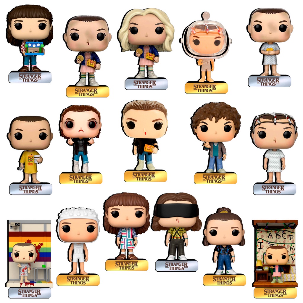 Enfeite de Mesa Decorativo Totem Display Boneco Pop Stranger Things 4ª Temporada Mdf 12 Cm Geek Nerd em Oferta na Shopee
