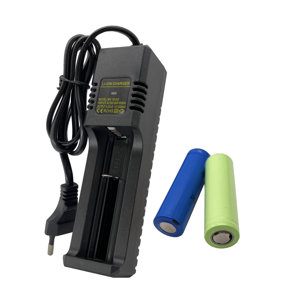 Carregador de bateria Li-ion de 4.2v Bivolt Regulável 18650 16340 18500 26650 - A087