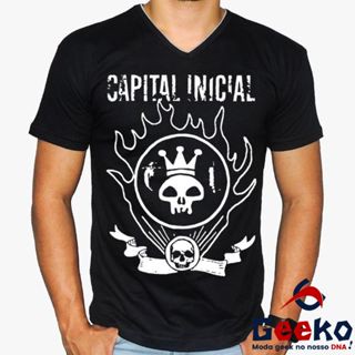Camiseta Capital Inicial 100% Algodão - Rock - Geeko camisa masculina