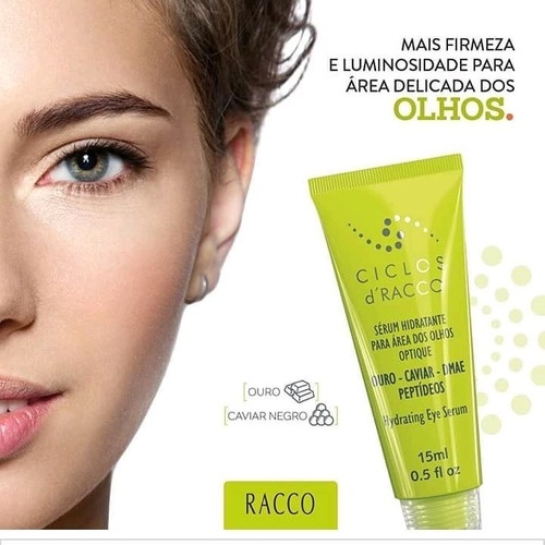 Sérum hidratante antissinais e olheiras para a área dos olhos Optique Racco