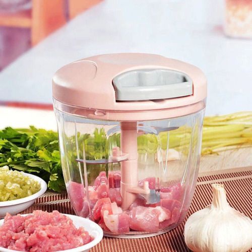 1 Processador Triturador Manual Grande Multiuso De Alimento 900ml Com 5 Lâminas Caerus