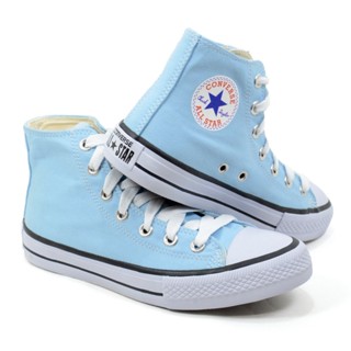 Tênis Cano Alto Botinha All Star CONVERSE - Azul Bebê - Envio Imediato - Unissex