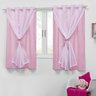 Cortina para Quarto Infantil 2,20x1,30 Menino E Menina Teen Indicada para Varão de até 1,80m Cores em Oferta na Shopee