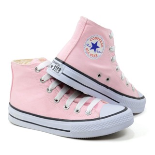 Tênis Cano Alto Botinha All Star CONVERSE - Rosa Bebê - Envio Imediato - Unissex