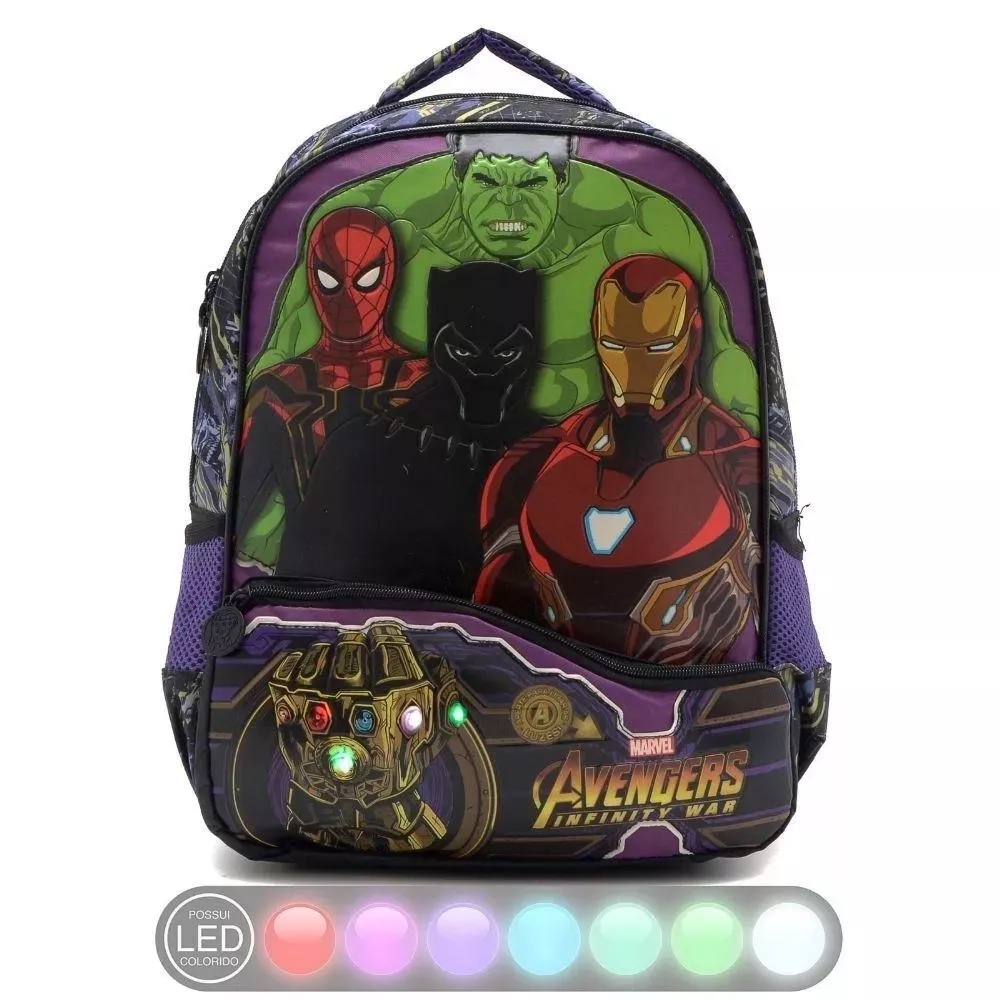 Mochila Os Vingadores Costas Avengers Xeryus Thanos Grande