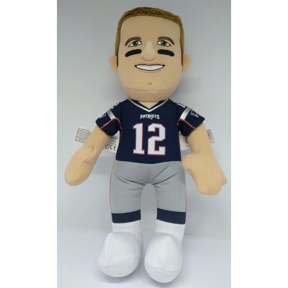 Boneco Pelúcia NFL - Tom Brady - #12 - New England Patriots - Bleacher Creatures