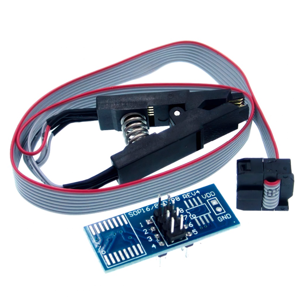 Alicate Pinça Garra Jacaré Clip Para Ch341a Tl866 Soic Soic8