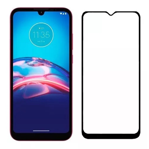 Película De Vidro Temperado 3D 9H Para Motorola Moto E6 Plus Full Cover - Envio imediato