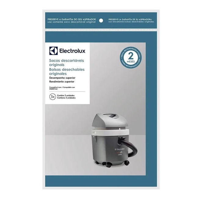 Saco de Aspirador Electrolux / Eletrolux - Hidrovac (2 pacotes)