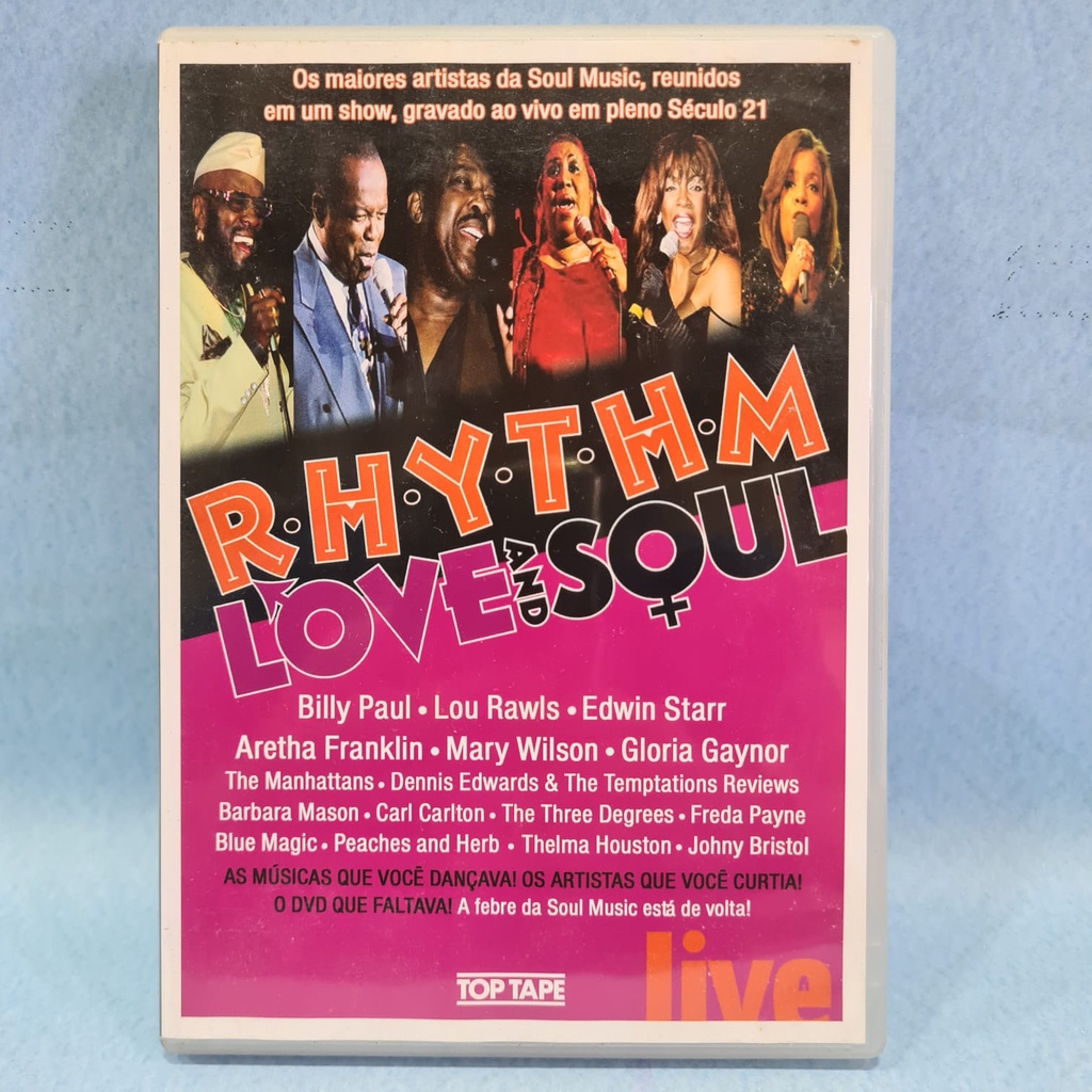 DVD RHYTHM Love And Soul - Billy Paul Lou Rawls Aretha Franklin Gloria Gaynor Mary Wilson