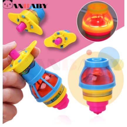 PIÃO COM LANÇADOR COLORIDO DE LED INFANTIL Giroscópio Luz Crianças Top Brinquedo