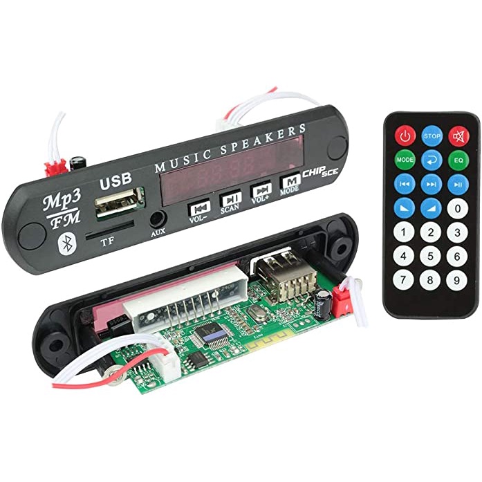Placa decodificador de áudio mp3 Bluetooth Fm