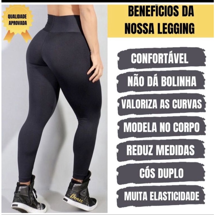 Calça Legging Leg Suplex Fitness Estampada Grossa Não Fica Transparente Cintura Alta Feminina Academia Cós Alto Levanta Bum Bum Premium