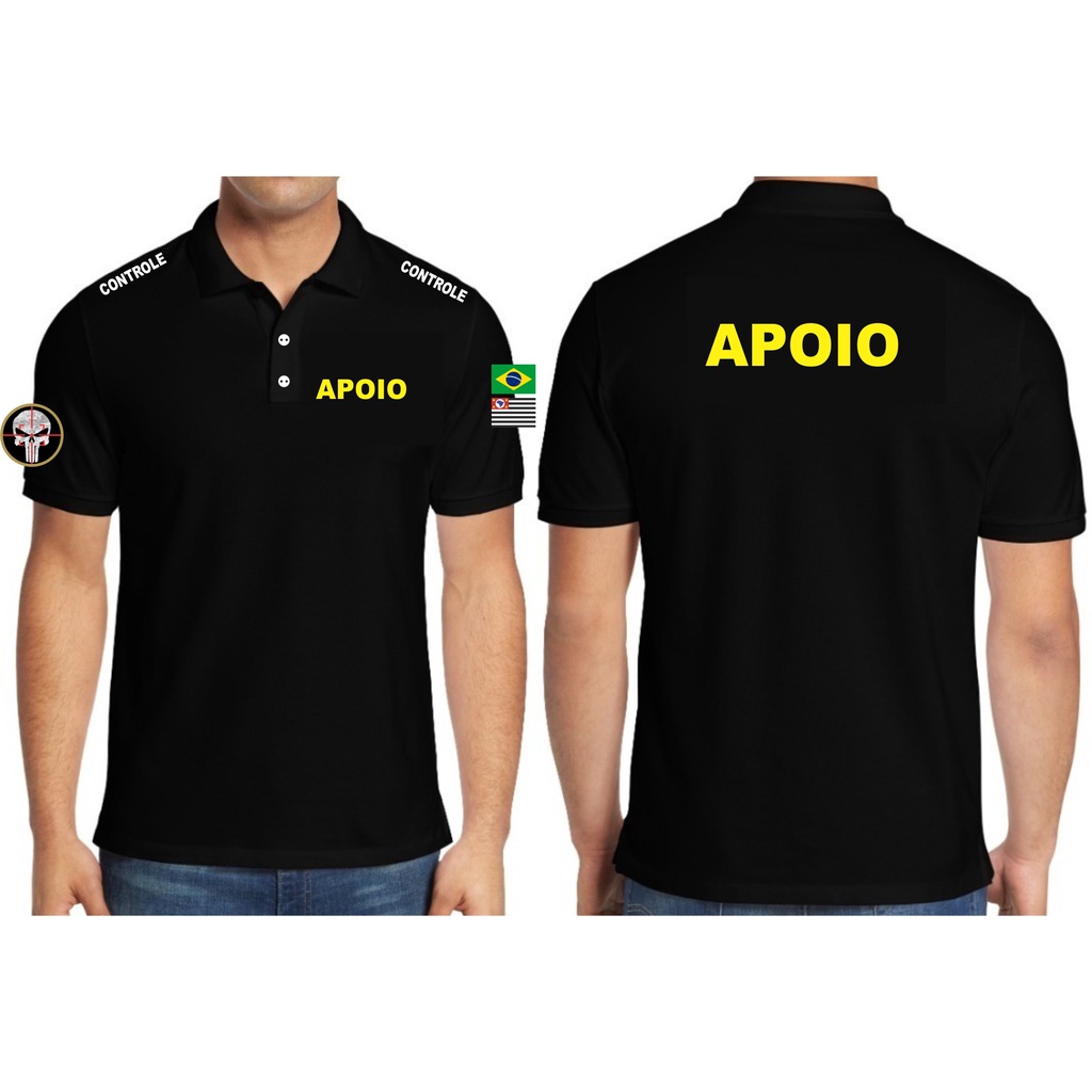 Camisa Pólo Segurança Apoio Eventos Staff #3367151580 em Oferta na Shopee