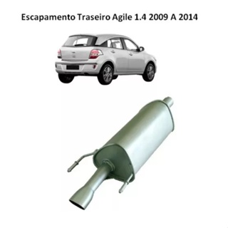 Escapamento Traseiro Agile 1.4 2009 2010 2011 A 2014 em Oferta na Shopee