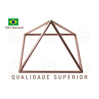 Pirâmide Cobre Terapias Alta Qualidade Original (23Cm) Haste Grossa 4.7mm