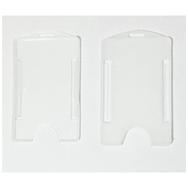 Porta Crachá Transparente De Plástico Rígido Vertical 10 Unidades em Oferta na Shopee