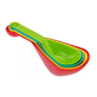 kit 4 colheres medidoras com 8 medidas para receitas - C&S BAZAR -